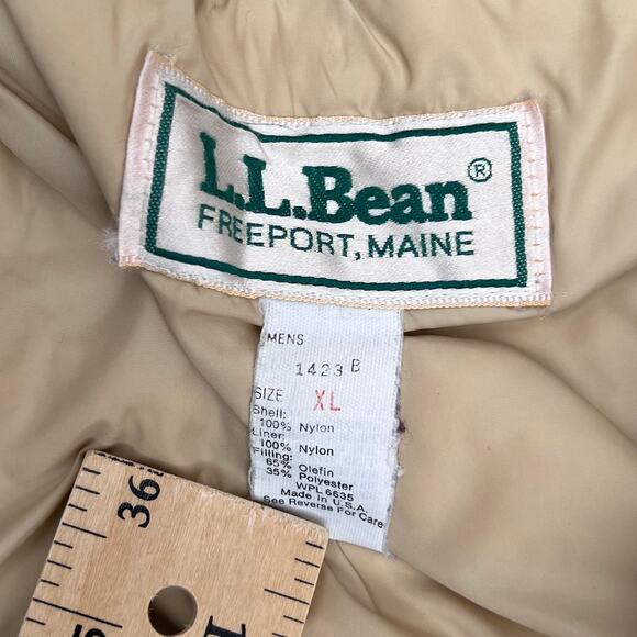 Vintage 80s LL Bean Outerwear Red Winter Baxter State Parka Jacket Puffer Coat - Picture 2 of 12